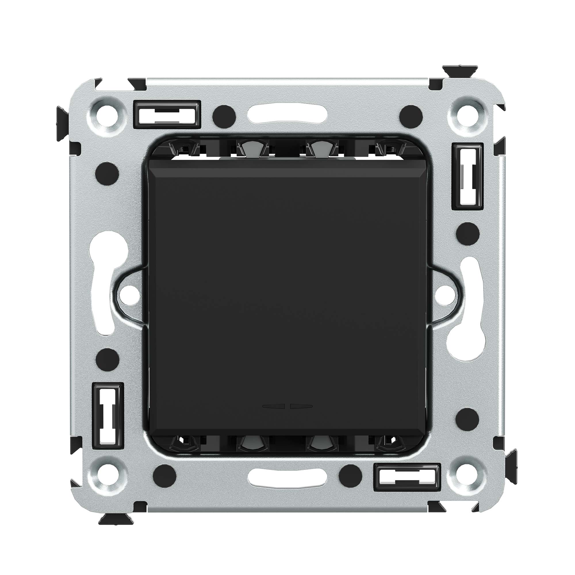 Изображение товара DKC Avanti Переключатель одноклавишный в стену, "Черный матовый"