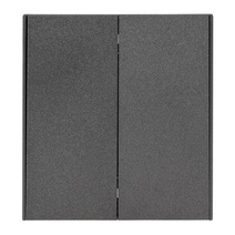 Изображение товара KRANZ STRONG Выключатель 2 кл перекрестный (переключатель) 10А с/у графит , с 1-пост. рамкой