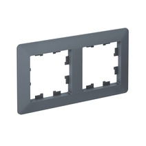 Изображение товара Systeme Electric AtlasDesign Air Грифель/дымчатый черный Рамка 2-ая