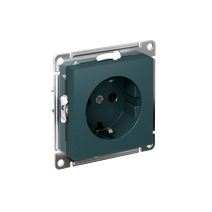 Изображение товара Systeme Electric AtlasDesign Изумруд Розетка с заземлением, 16А, мех., быстрозажим. клем.