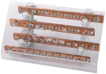 Изображение товара ЭРА Шинный распределительный блок NO-224-75 ШРБ-400А 4 шины 1хМ8+9хМ6