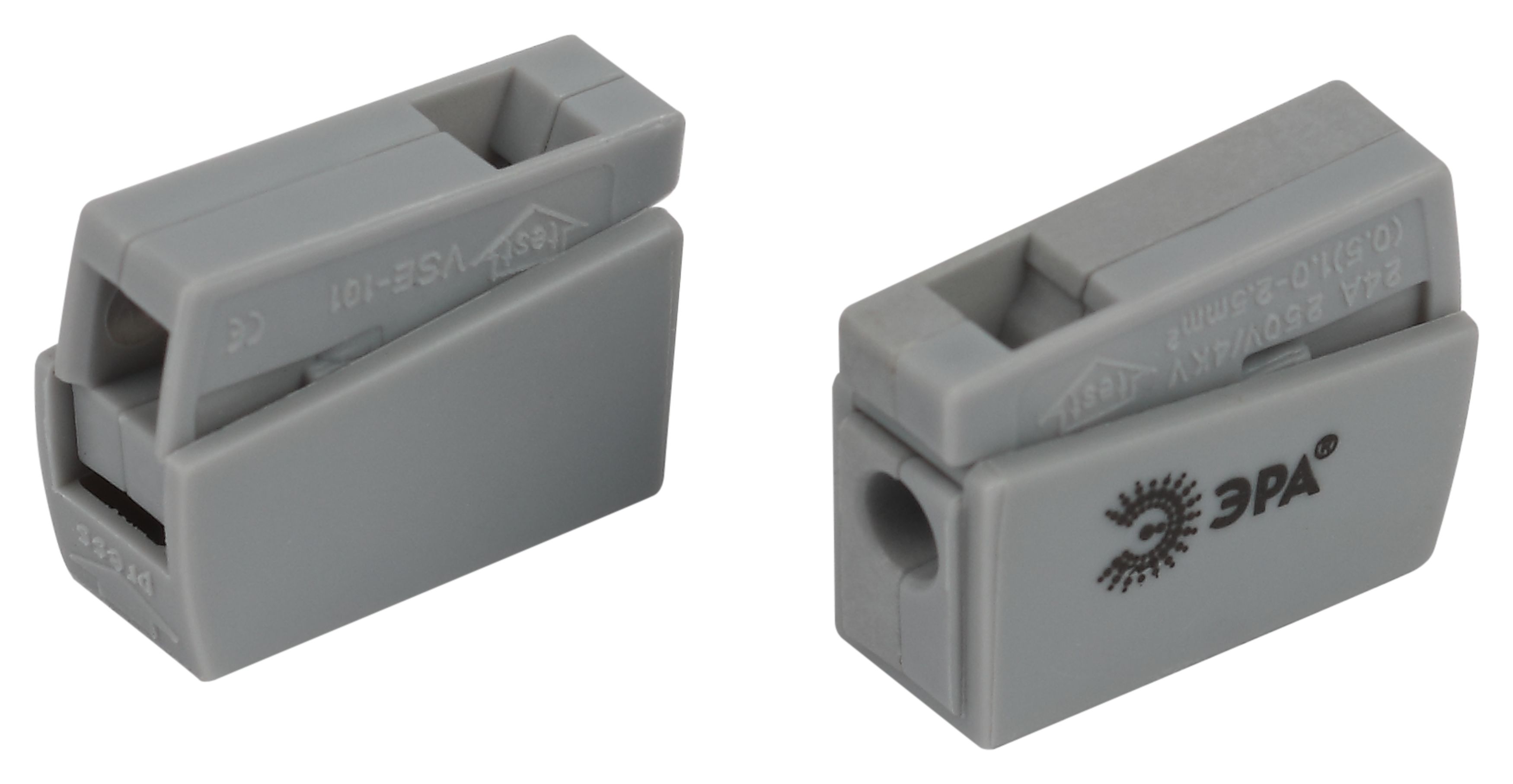 Изображение товара ЭРА Клемма NO-225-410 быстрозажимная 221-101 для светильников 1 полюс 0.5-2.5мм2 упаковка 50 шт