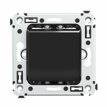 Изображение товара DKC Avanti Инвертор одноклавишный в стену, "Черный квадрат"