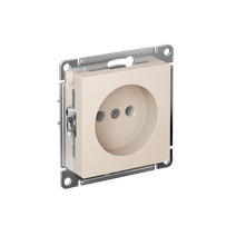 Изображение товара Systeme Electric AtlasDesign Бежевый Розетка без заземления без шторок, 16А, мех., быстрозажим. клем.