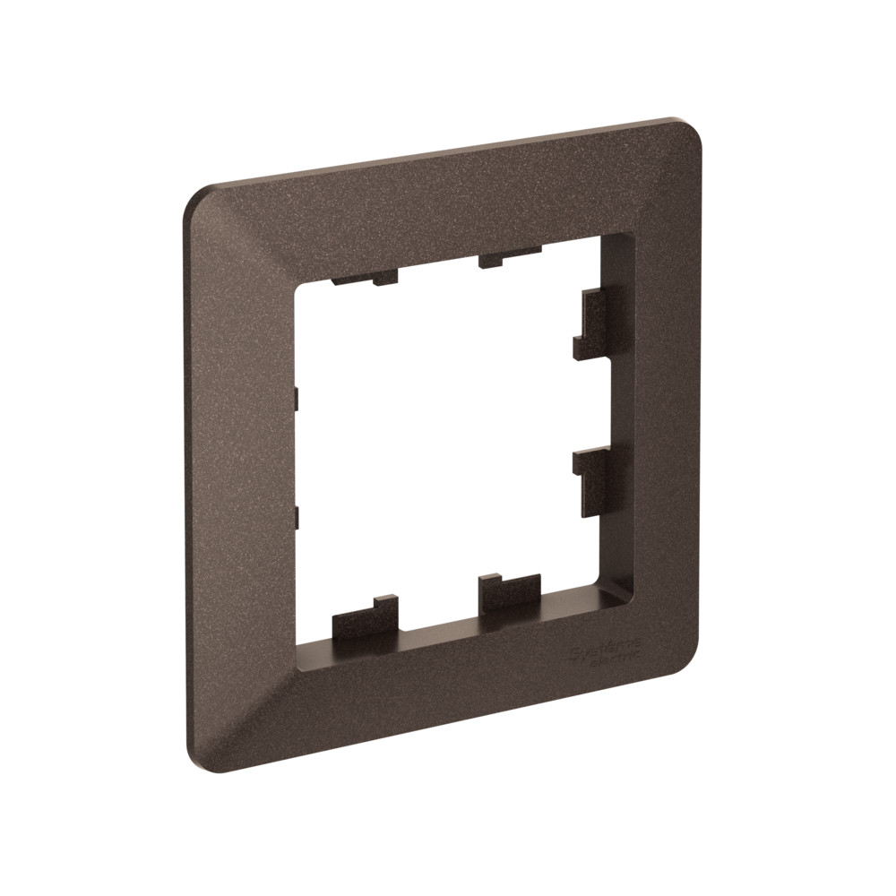 Изображение товара Systeme Electric AtlasDesign Air Мокко/дымчатый черный Рамка 1-ая
