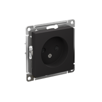 Изображение товара Systeme Electric AtlasDesign Карбон Розетка б/з со шторками, 16А, механизм