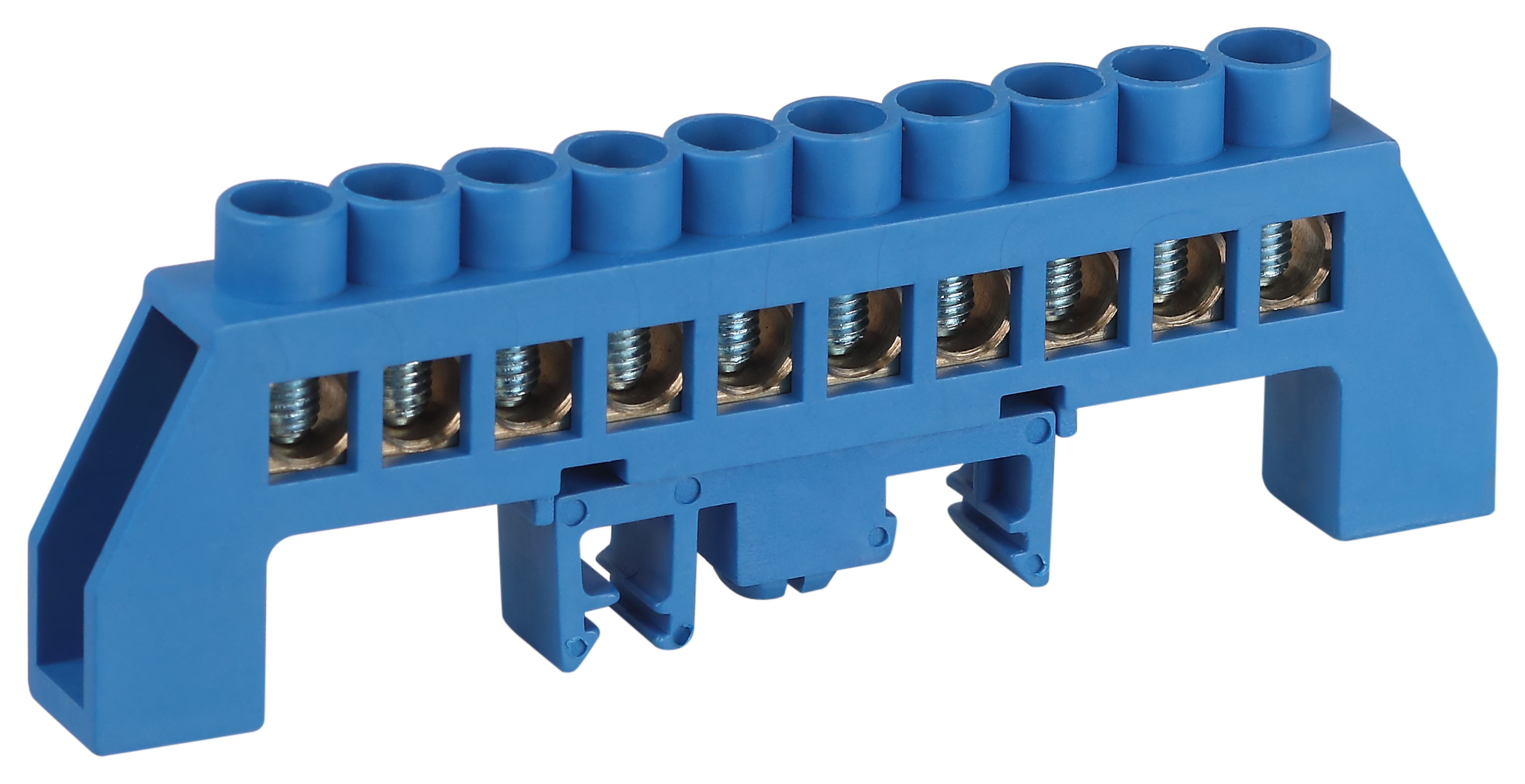 Изображение товара Нулевые шины ERA NO-224-111 N на DIN-рейку, латунь 8×12 мм, 10 шт.