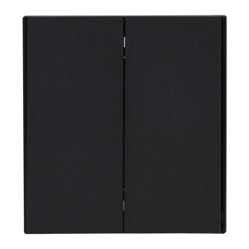 Изображение товара KRANZ STRONG Выключатель 2 кл перекрестный (переключатель) 10А с/у антрацит , с 1-пост. рамкой