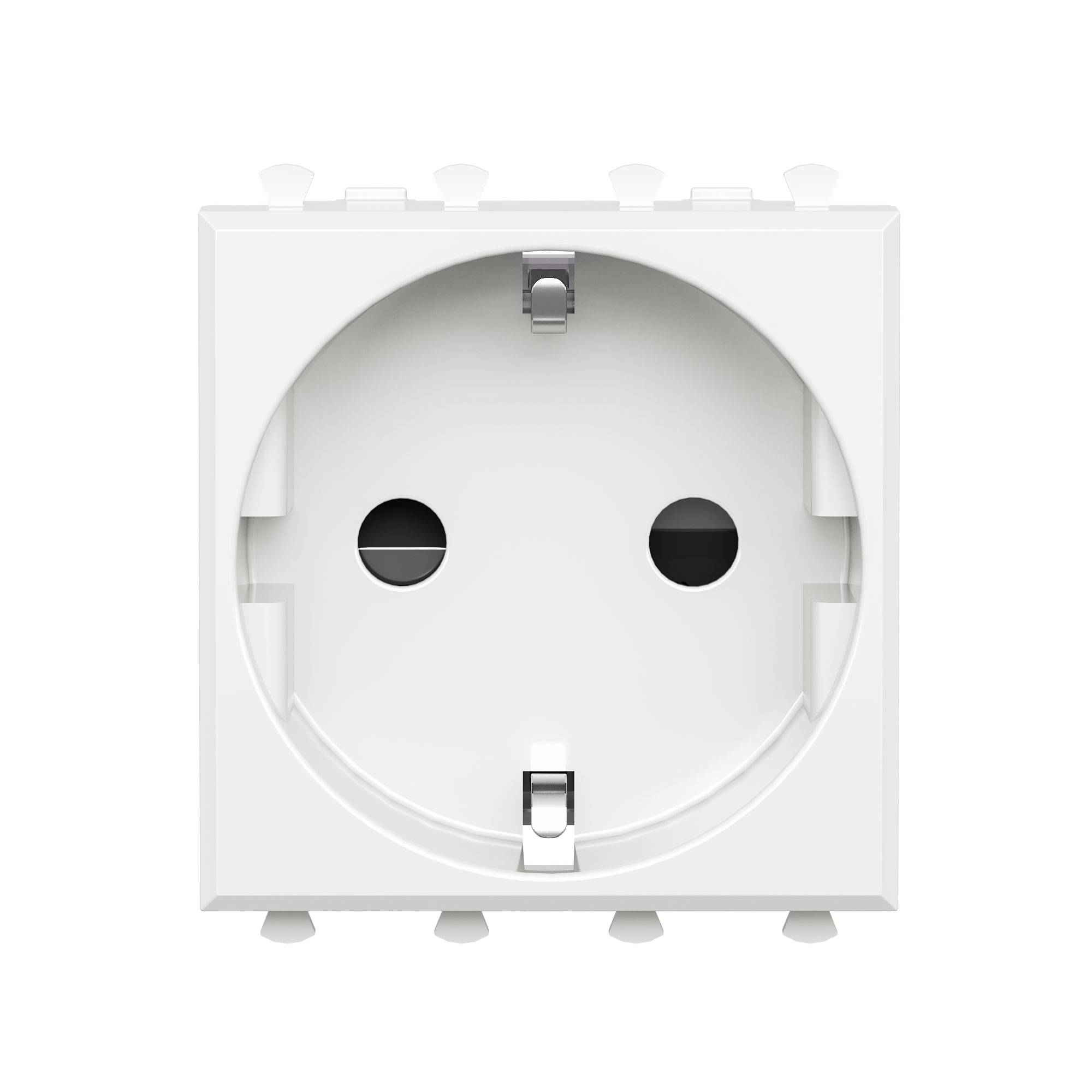 Изображение товара DKC Avanti Розетка модульная, 2P+E, с з/ш, "Белое облако", 2 модуля