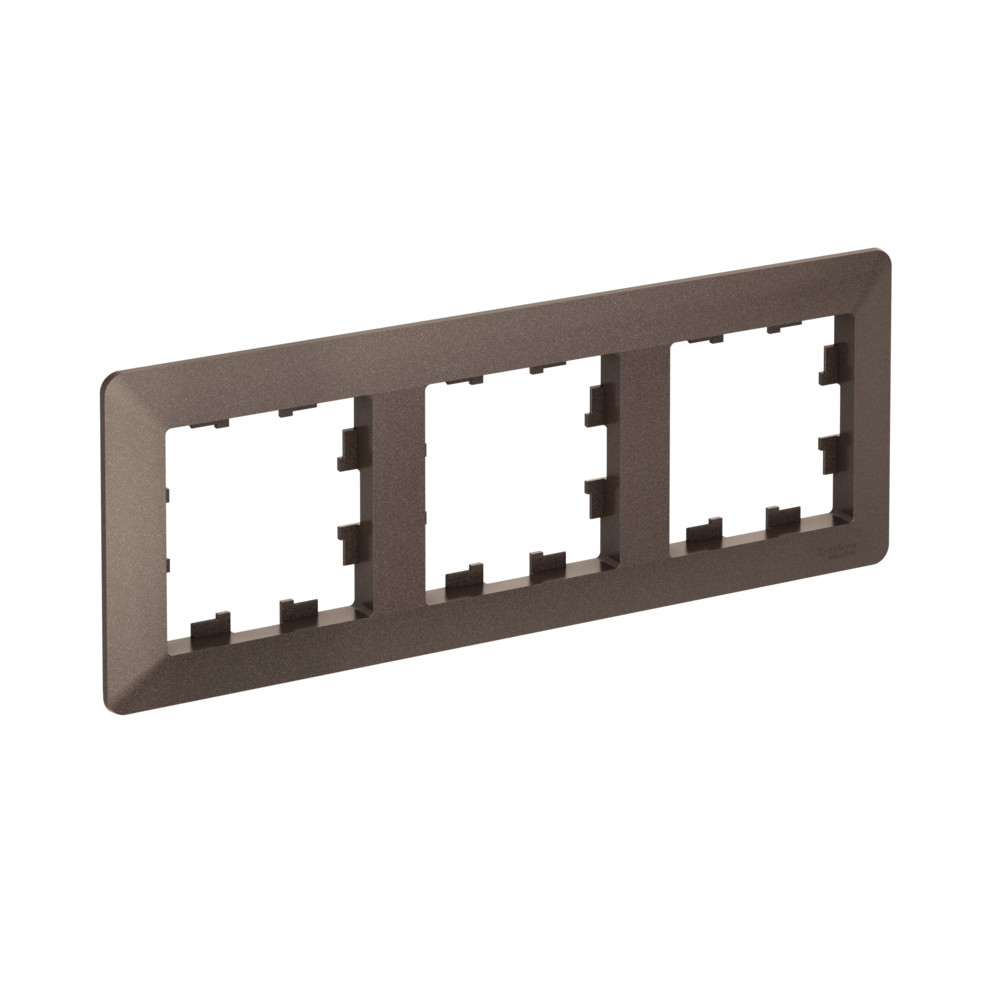 Изображение товара Systeme Electric AtlasDesign Air Мокко/дымчатый черный Рамка 3-ая