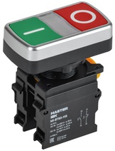 Изображение товара IEK Кнопка "I-O" без подсветки d=22мм 1NO+1NC MASTER