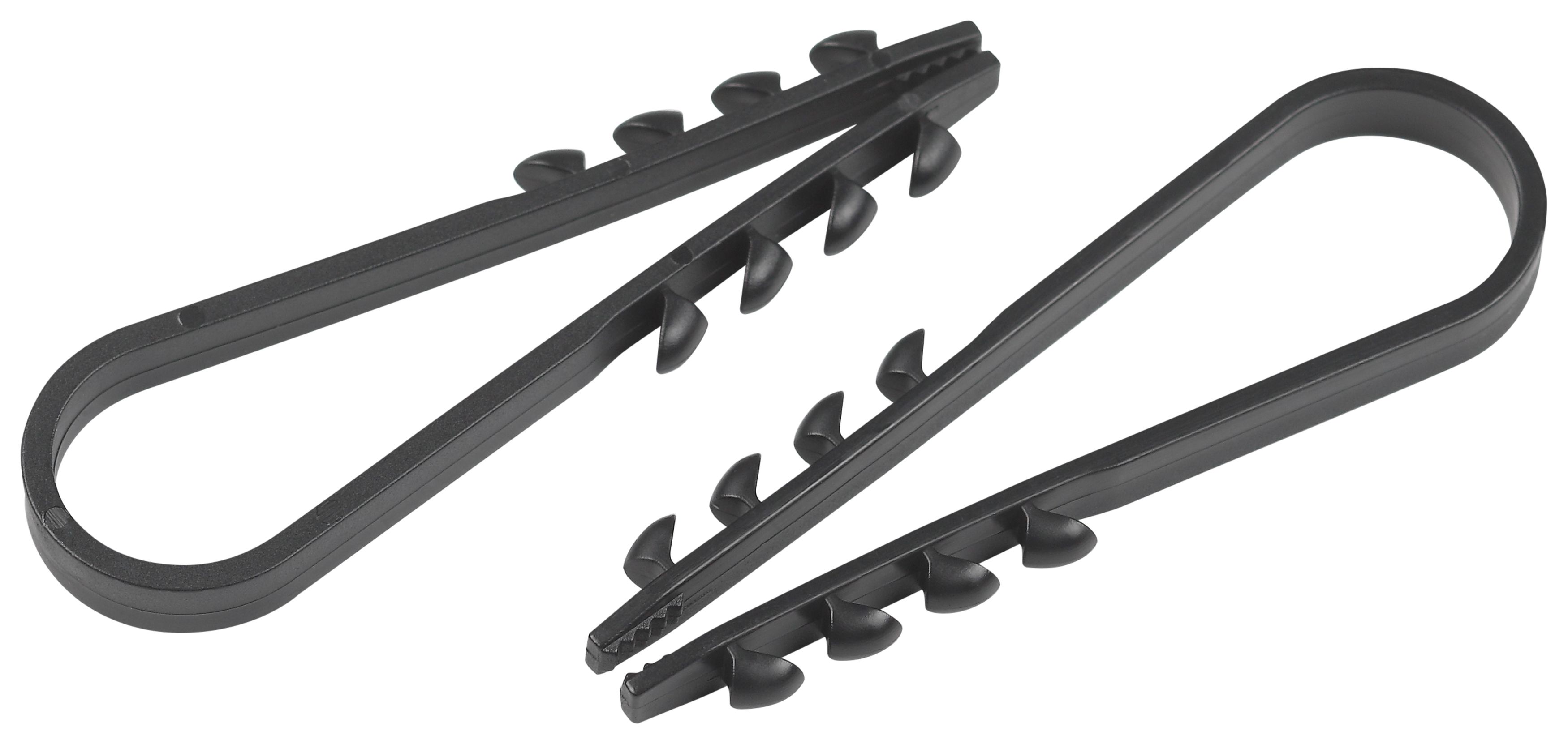 Изображение товара ЭРА Дюбель хомут NO-224-225 для круглого кабеля 5-10 мм чёрный (100 штук)