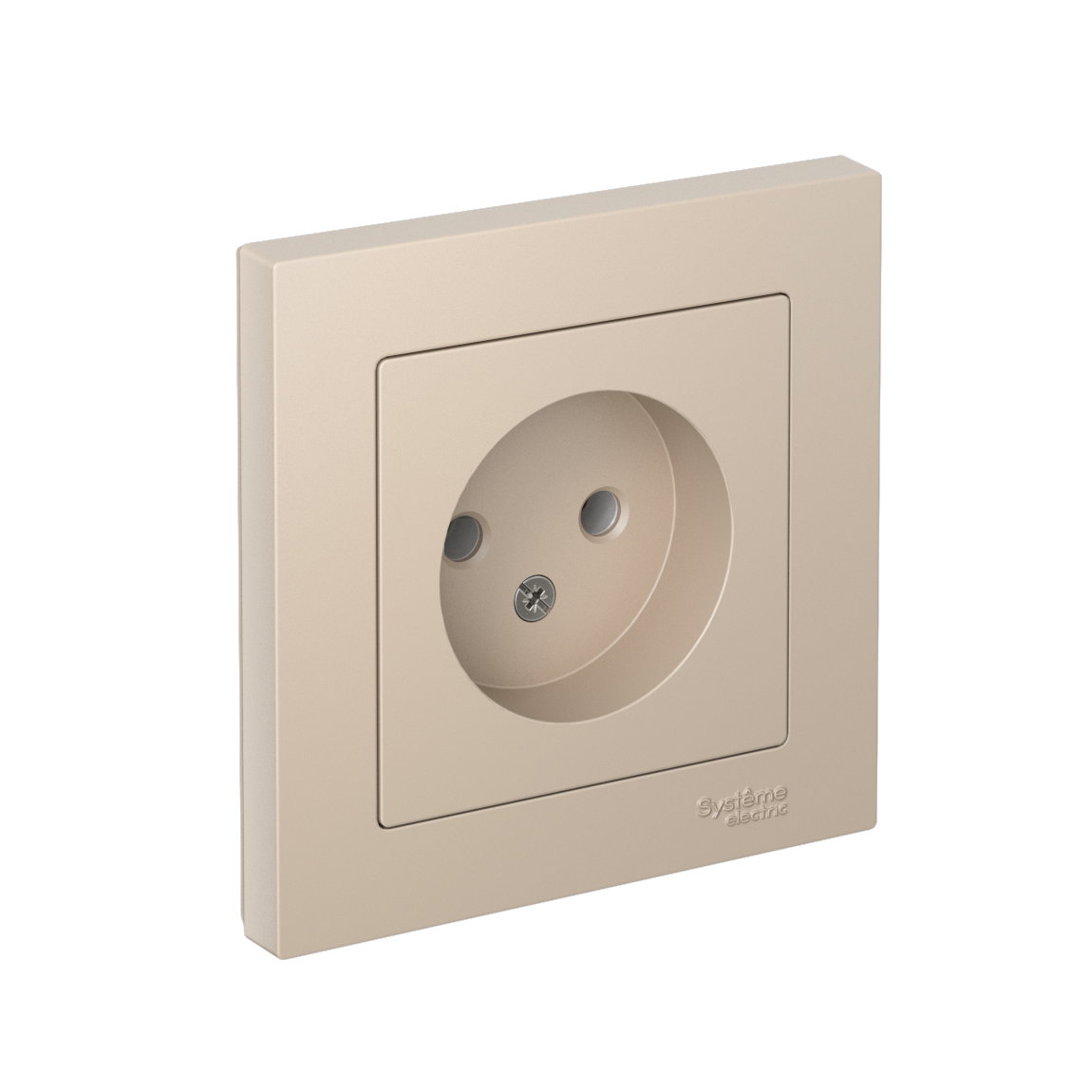 Изображение товара Systeme Electric AtlasDesign Песочный Розетка б/з, 16А, в сборе