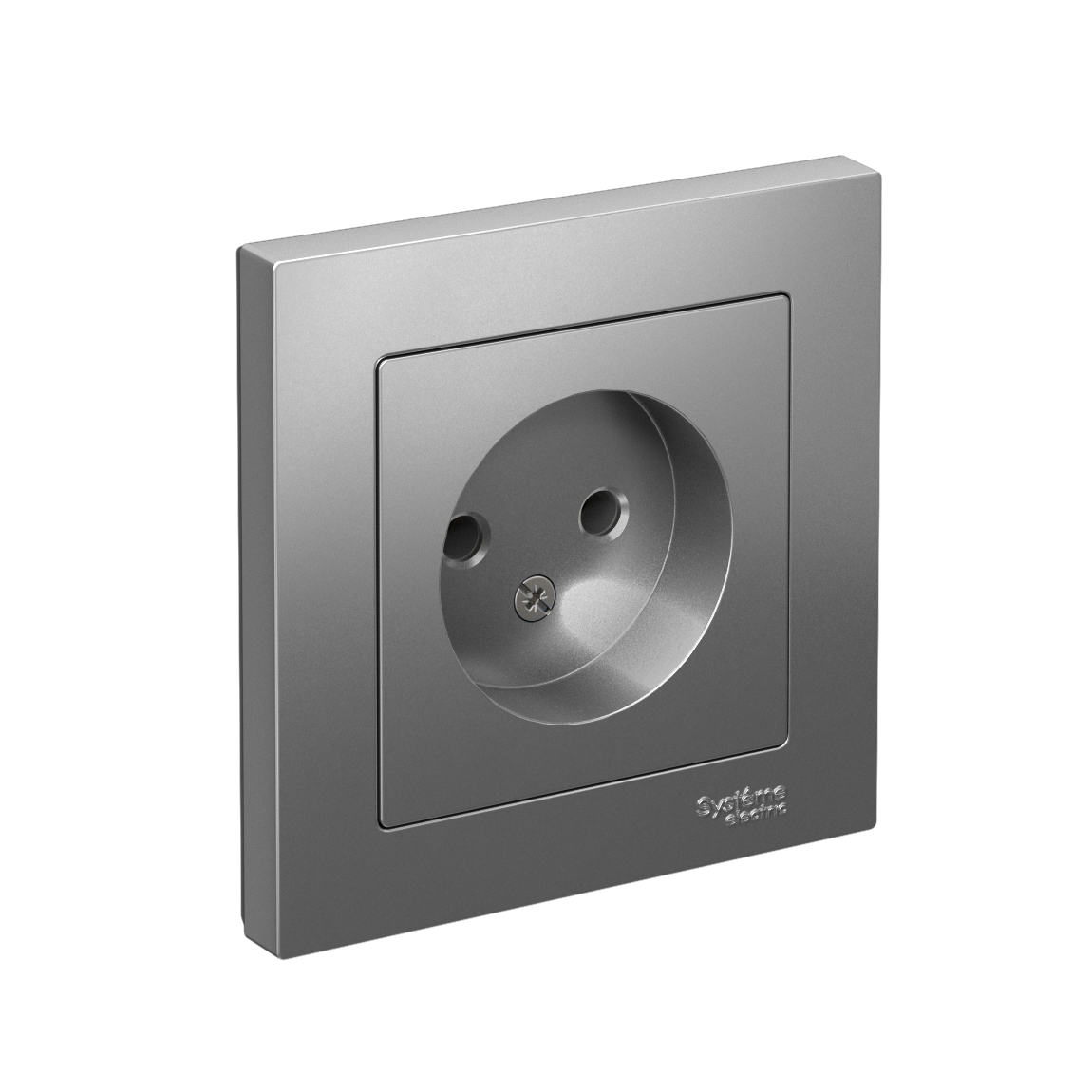 Изображение товара Systeme Electric AtlasDesign Сталь Розетка б/з, 16А, в сборе Изображение товара Systeme Electric AtlasDesign Сталь Розетка б/з, 16А, в сборе