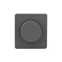 Изображение товара KRANZ ROUND Светорегулятор (диммер) 300Вт с/у титан, с 1-пост. рамкой