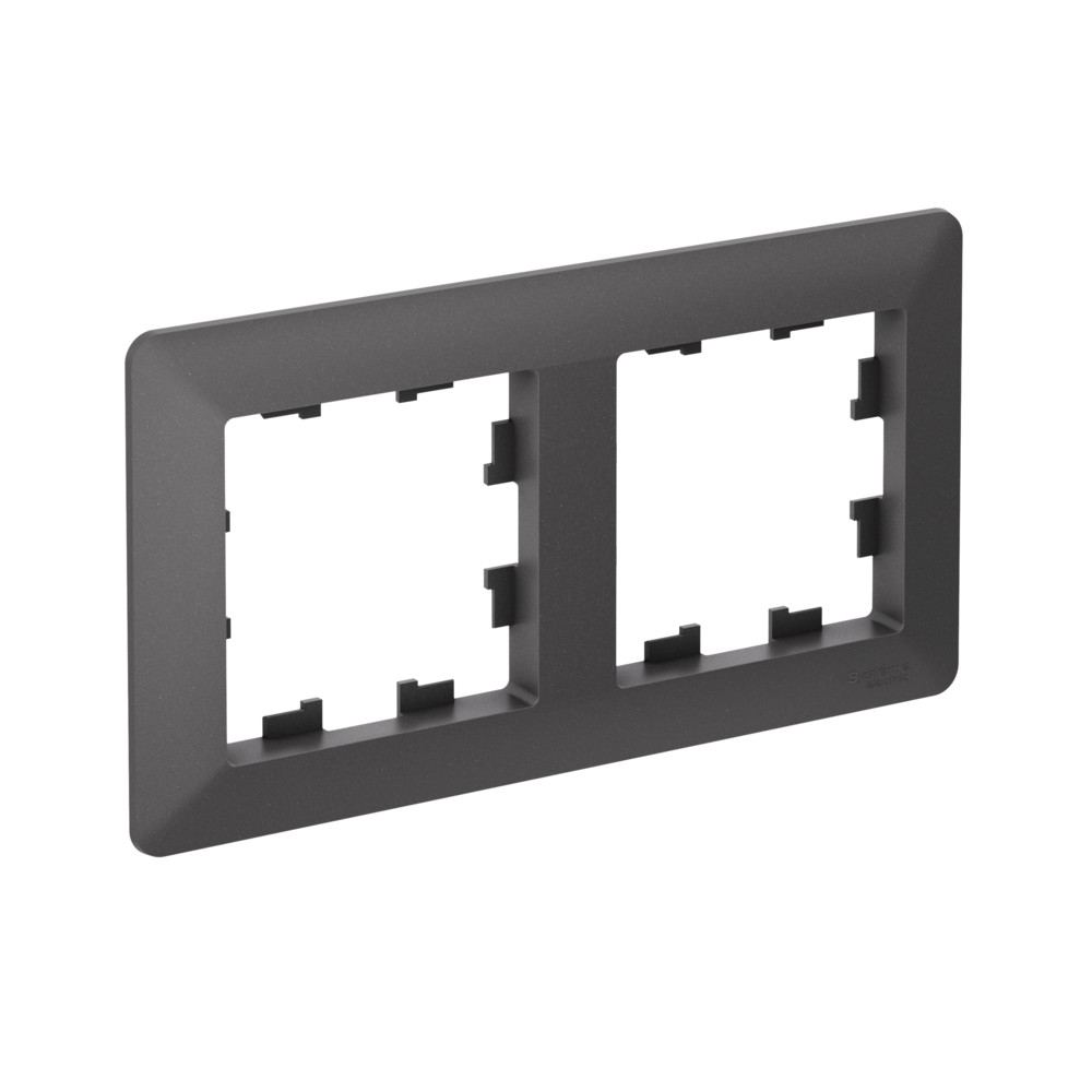 Изображение товара Systeme Electric AtlasDesign Air Базальт/дымчатый черный Рамка 2-ая