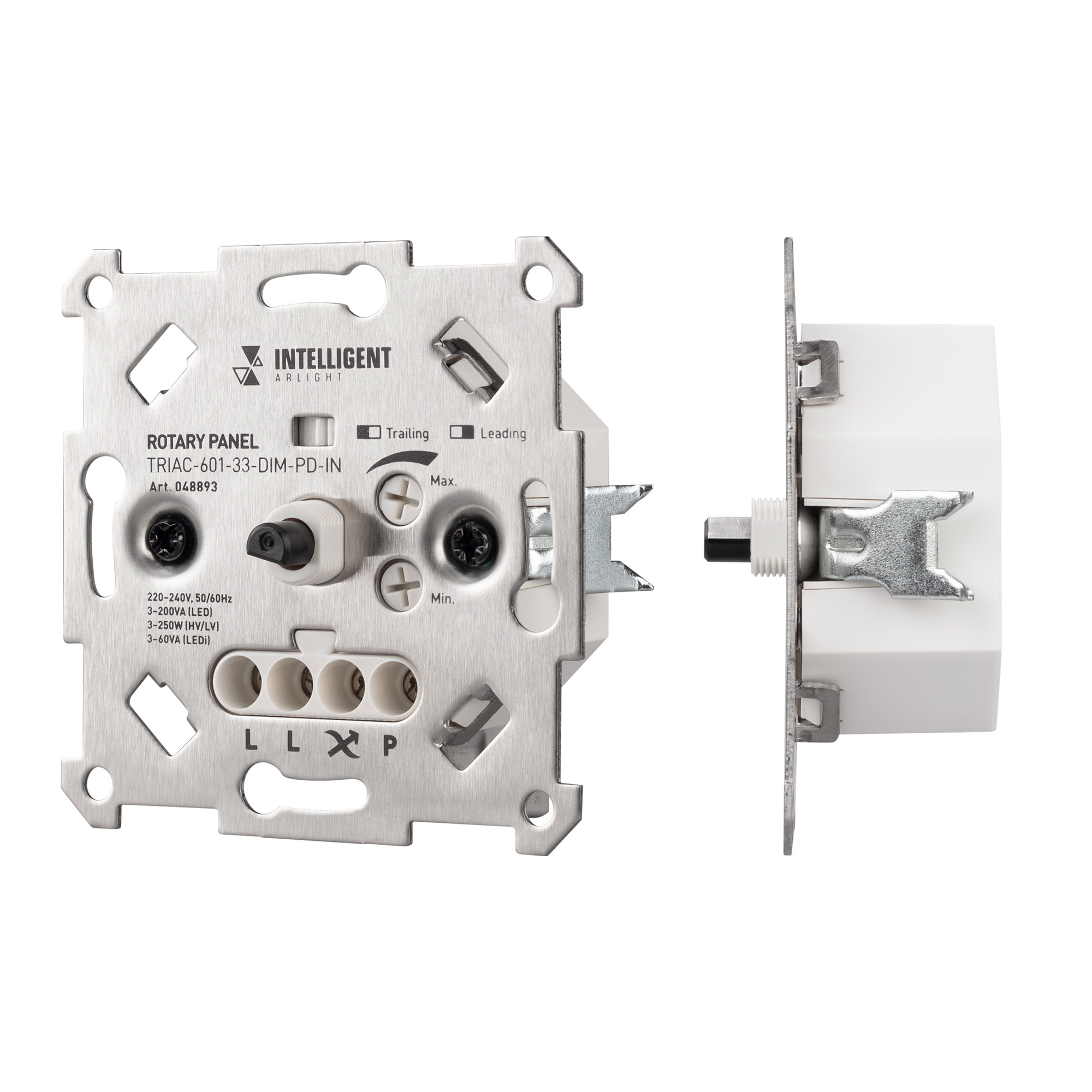Изображение товара Arlight INTELLIGENT ARLIGHT Роторная панель TRIAC-601-33-DIM-PD-IN (230V, 1x1A, Механизм) (IARL, IP20 Металл, 3 года)