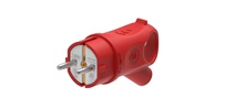 Изображение товара Systeme Electric MultiSet Красная Вилка 2К+З угловая каучуковая 16А/250В IP44