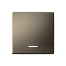 Изображение товара Systeme Electric ArtGallery Мокко Выключатель 1-клавишный кнопочный с подсв. 10А, механизм