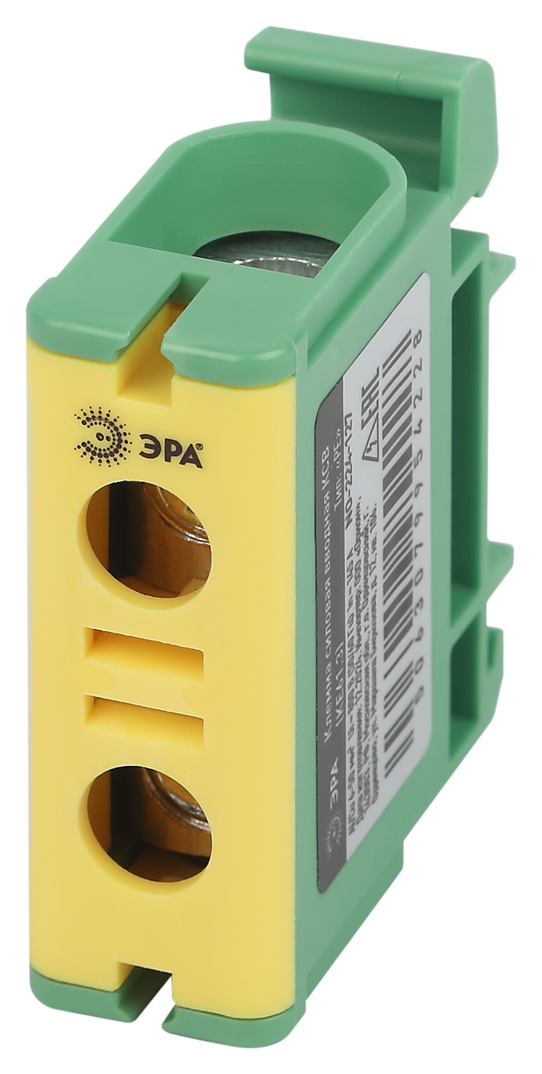 Изображение товара ЭРА Клемма силовая вводная КСВ NO-224-127 KE61.3 6-50 мм² желтая/зеленая PE