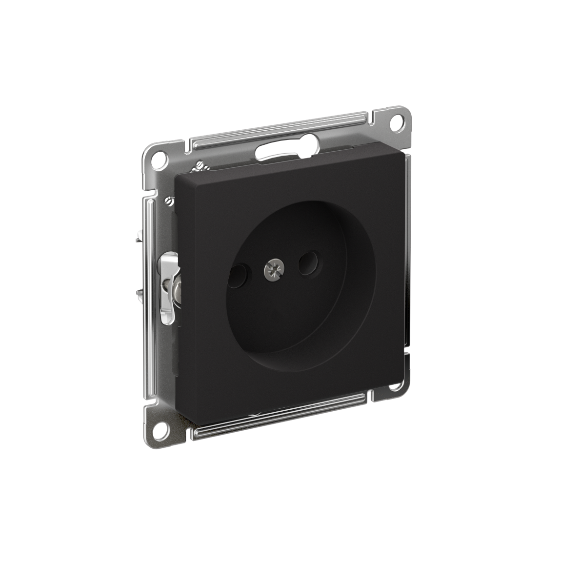 Изображение товара AtlasDesign Карбон Розетка без заземления 16 А