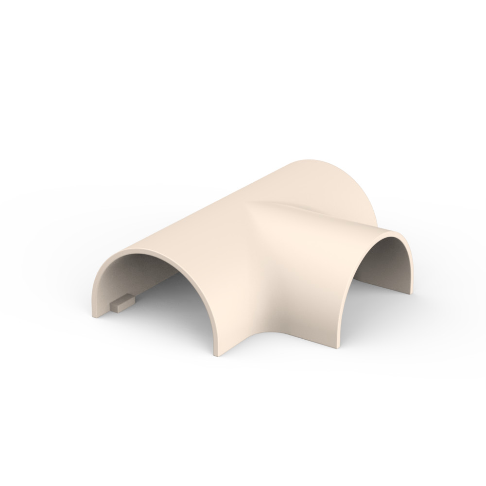 Изображение товара Systeme Electric MultiSet Тройник для кабель-канала 30х13 (комплект из 2шт) Кремовый