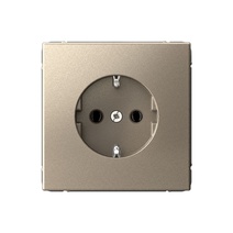 Изображение товара Systeme Electric ArtGallery Шампань Розетка с заземлением, 16А, механизм, быстрозажим. клем.