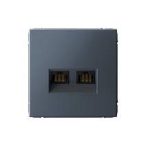 Изображение товара ArtGallery Грифель: двойная RJ45+RJ45 Cat 5e, цвет грифель Изображение товара ArtGallery Грифель: двойная RJ45+RJ45 Cat 5e, цвет грифель