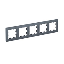 Изображение товара Systeme Electric AtlasDesign Air Грифель/дымчатый черный Рамка 5-ая