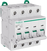 Изображение товара Systeme Electric Systeme9 Автоматический выключатель (АВ) C 40A 4P 10kA 400В