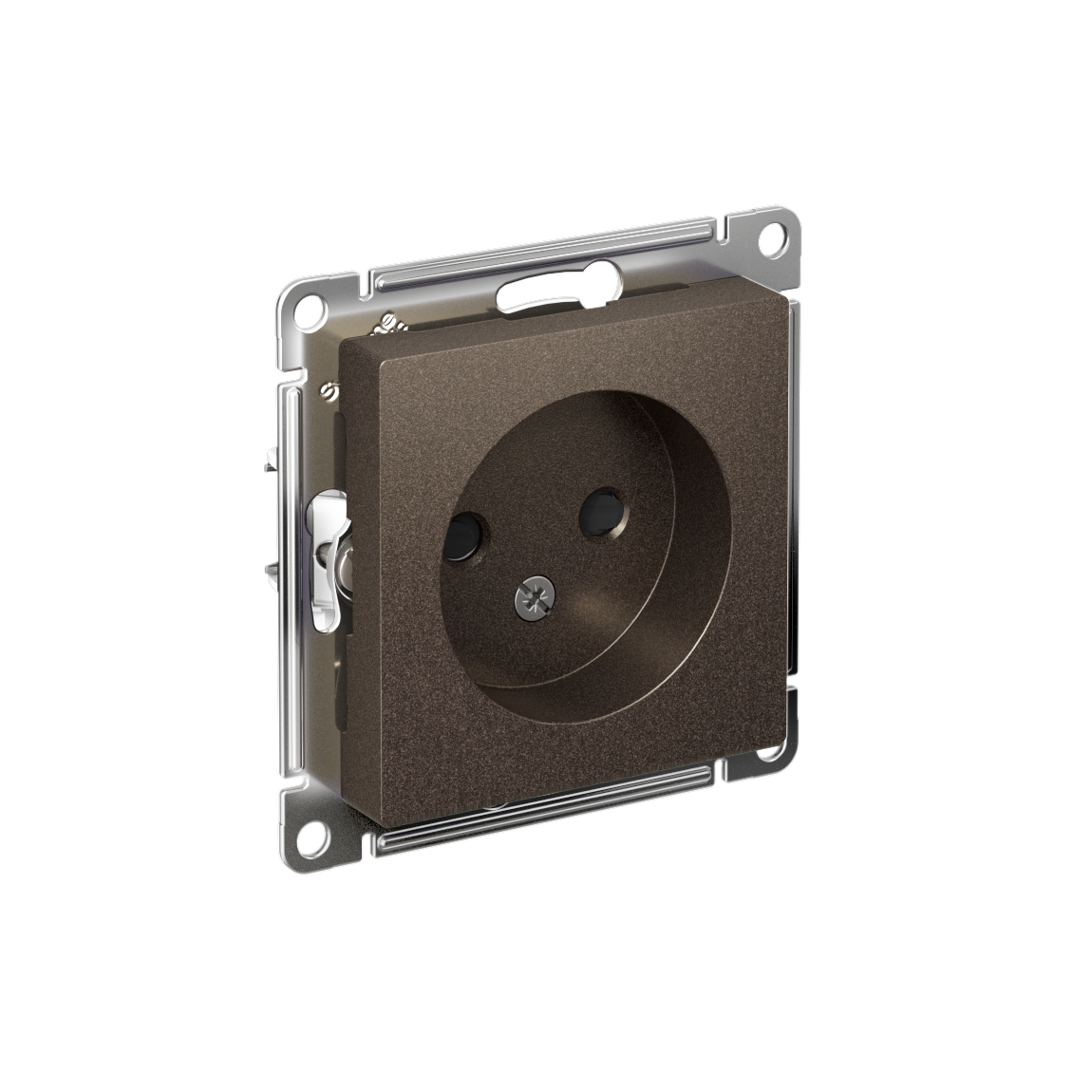 Изображение товара Systeme Electric AtlasDesign Мокко Розетка б/з со шторками, 16А, механизм