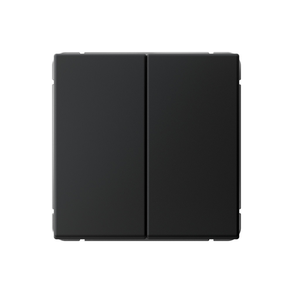 Изображение товара Клавишный переключатель ArtGallery 2-клавишный карбон Systeme Electric