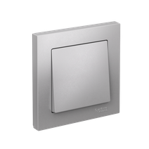 Изображение товара Systeme Electric AtlasDesign Алюминий Выключатель 1-клавишный, сх.1, 10АХ, в сборе, быстрозажим. клем.