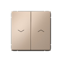 Изображение товара Systeme Electric ArtGallery Песочный Выключатель 2-клавишный для жалюзи, 2х сх.4, 10А, механизм, быстрозажим. клем.