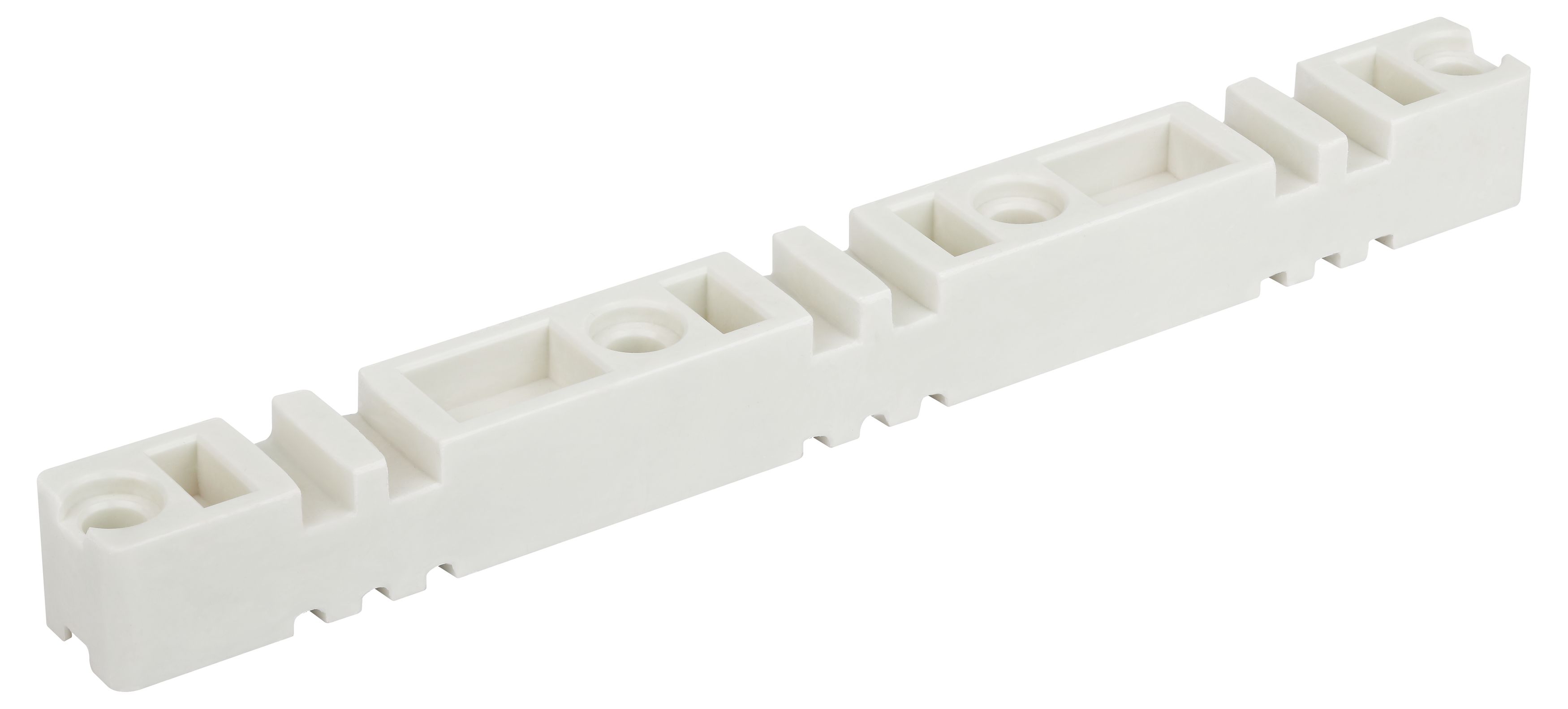 Изображение товара ЭРА Изолятор шинный плоский ИШП NO-224-165 3P (для шин 5/10 мм) длина 370 мм