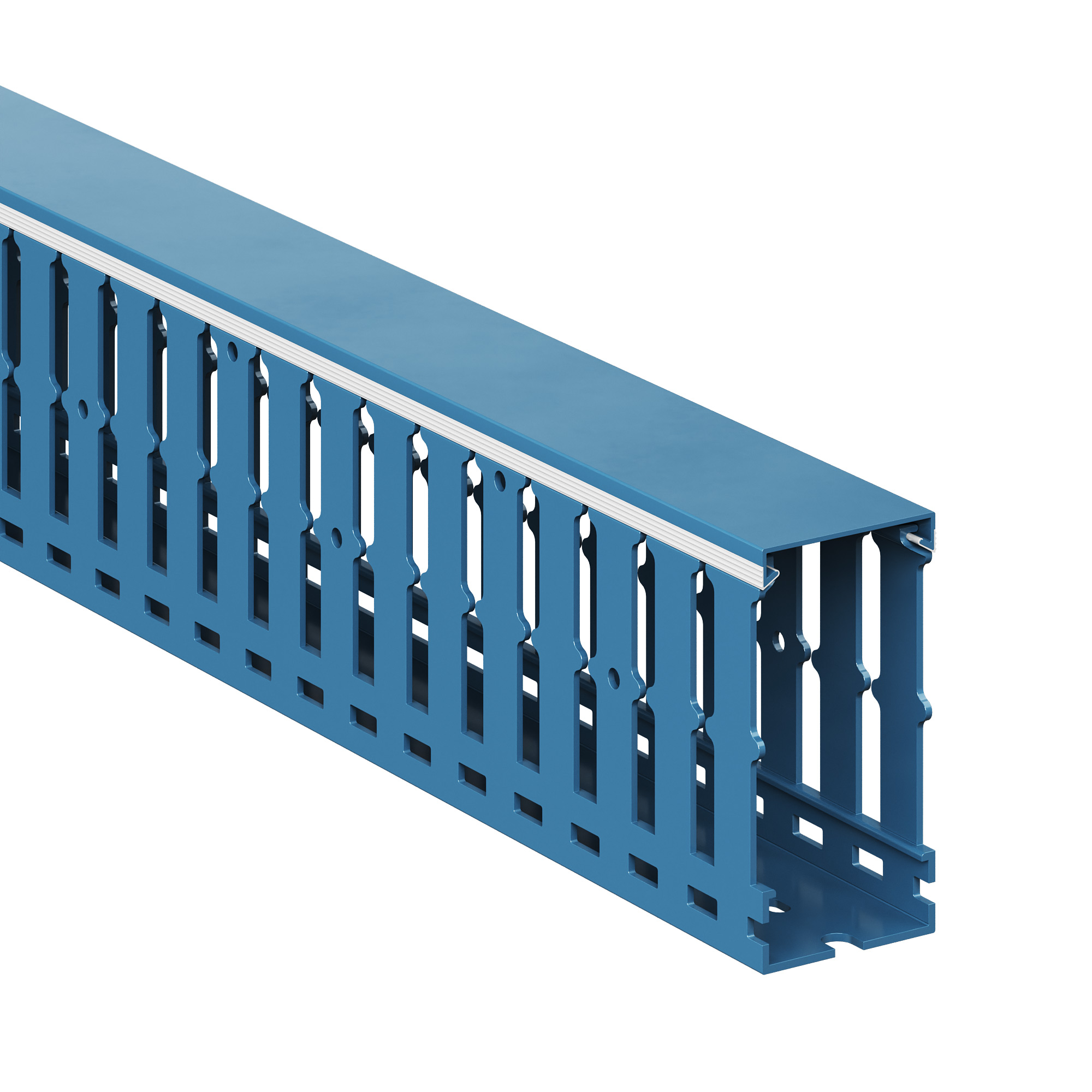 Изображение товара Короб перфорированный DKC RL12 40x80 синего цвета Изображение товара Короб перфорированный DKC RL12 40x80 синего цвета