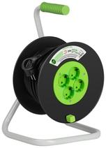 Изображение товара ЭРА Удлинитель силовой GREEN LINE KAT-3x1-30m Greenline на катушке пластик 4 розетки с заземлением 30м ПВС 3x1мм2
