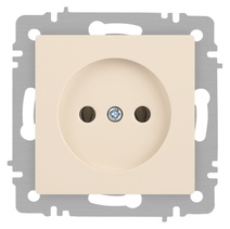 Изображение товара Розетка Intro Accent 6-201-02 2P 16А-250В IP20 СУ AL/CU слоновая кость