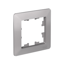 Изображение товара Systeme Electric AtlasDesign Air Алюминий/дымчатый черный Рамка 1-ая