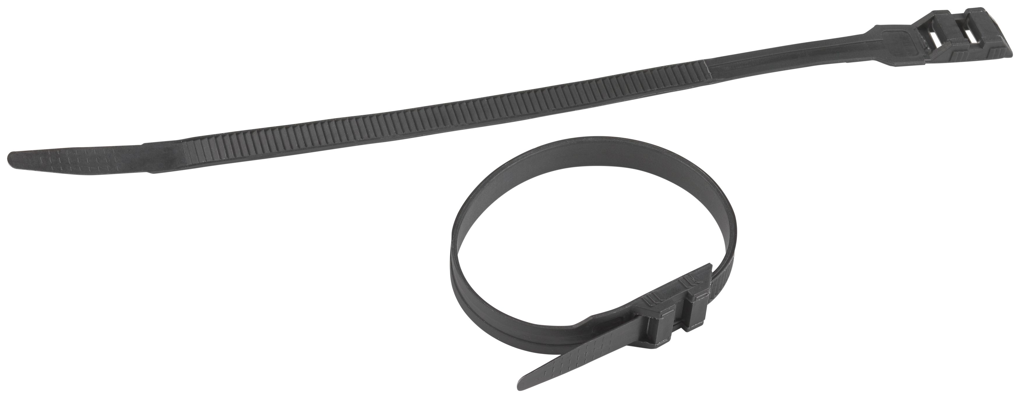 Изображение товара ЭРА Кабельная стяжка NO-224-594 (хомут) нейлоновая для СИП с горизонтальным замком 9.0 х 360 мм чёрная (100 шт/уп)