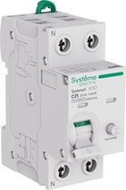 Изображение товара Systeme Electric Systeme9 Авт. выкл. диф. тока (АВДТ) 1P+N C 25A 6kA 30мА Тип-AC 230В