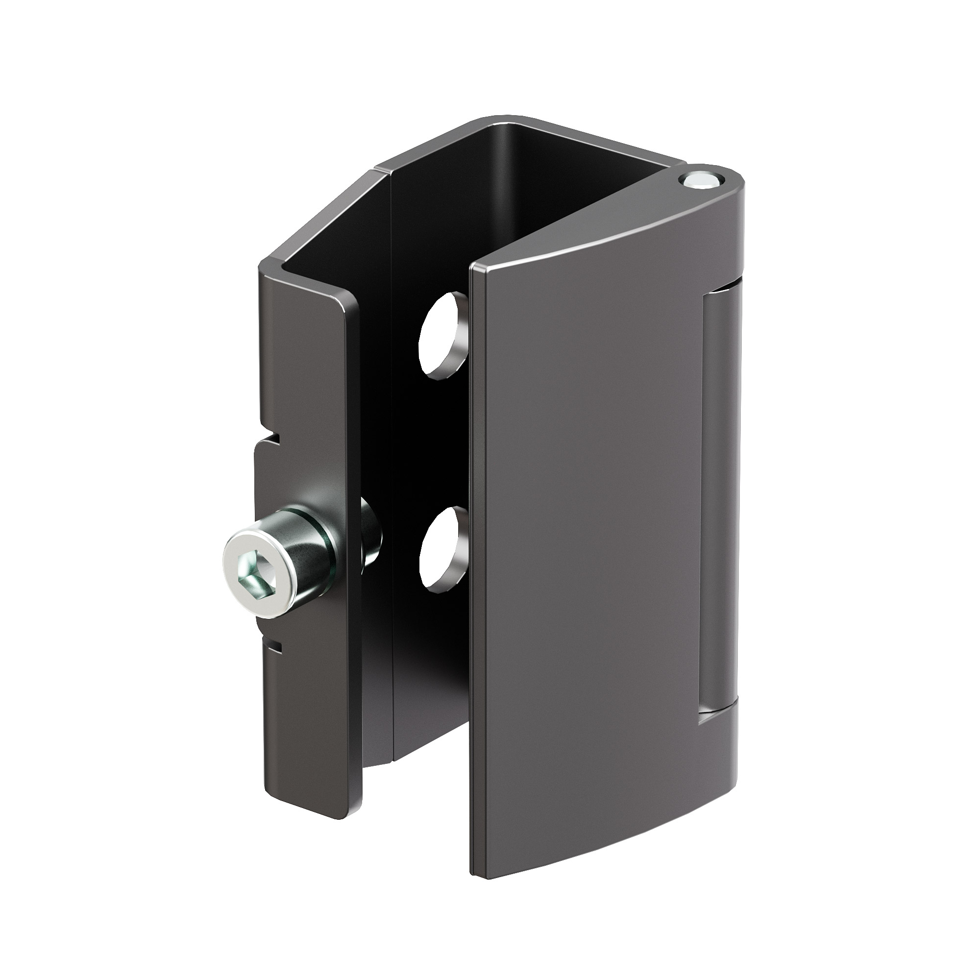 Изображение товара Петля для дверей CQE N RAM 180° серия 4 шт. (черная, сталь, 180°)