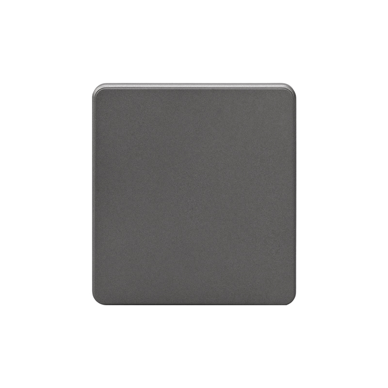 Изображение товара KRANZ ROUND Выключатель 1 кл 10А с/у титан, с 1-пост. рамкой