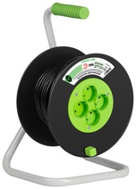 Изображение товара ЭРА Удлинитель силовой GREEN LINE KAT-2x1.5-40m Greenline на катушке пластик 4 розетки без заземления 40м ПВС 2x1.5мм2