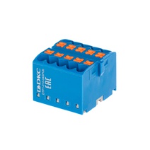 Изображение товара DKC Nuputuk Блок распределительный, зажим push-in, 10 точек подключения 2,5 кв.мм, синий