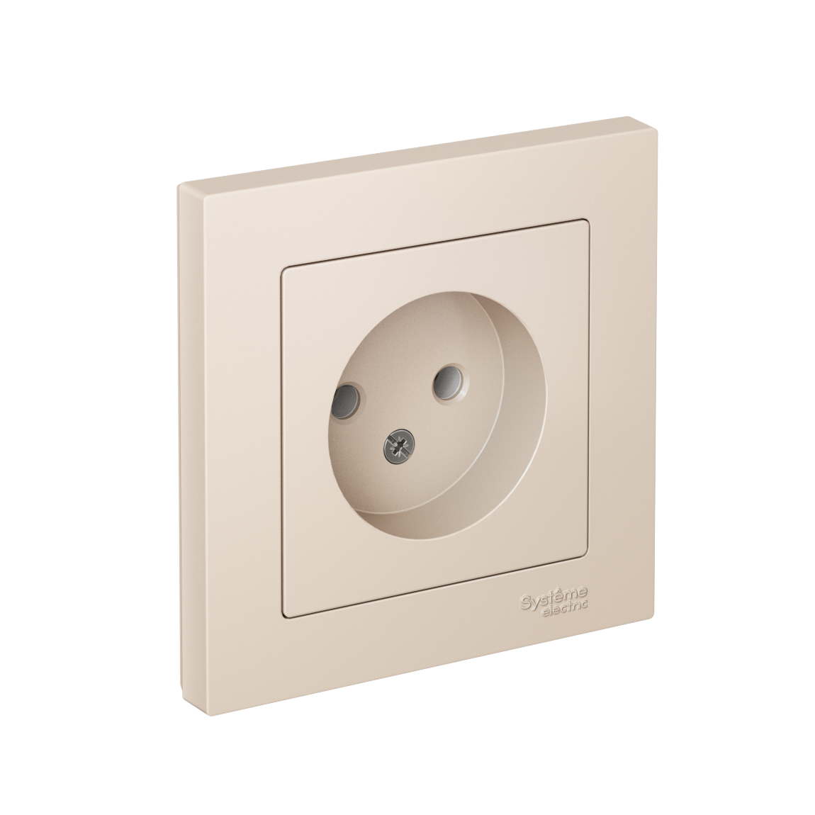 Изображение товара AtlasDesign без заземления — розетка 16 А/250 В, бежевый, без заземления