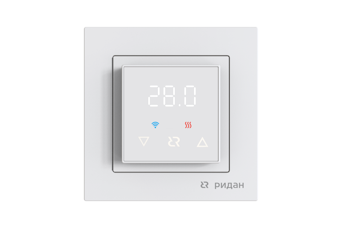Изображение товара Ридан Терморегулятор Classy c Wi-Fi, с комбинацией датчиков, белый, 16А