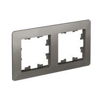 Изображение товара Systeme Electric AtlasDesign Air Сталь/дымчатый черный Рамка 2-ая