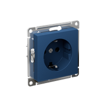 Изображение товара Systeme Electric AtlasDesign Аквамарин Розетка с заземлением, 16А, мех., быстрозажим. клем.