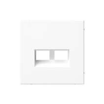 Изображение товара Systeme Electric ArtGallery Белый Накладка двойная для информационных функций типа Keystone